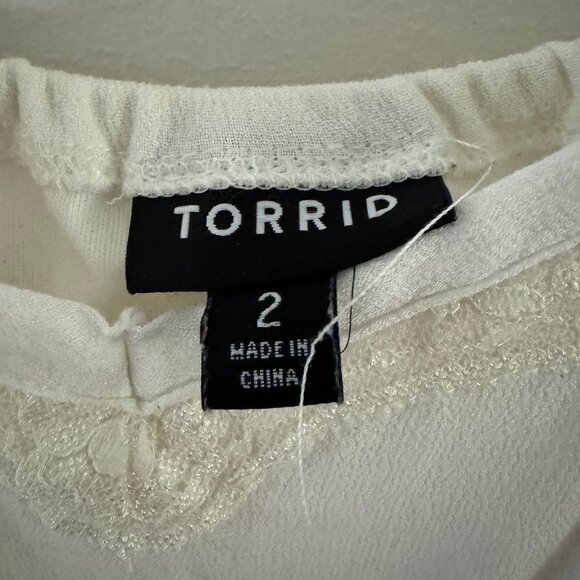 Mini white babydoll dress - Picture 2 of 3